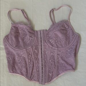 SHEIN Lavender Lace Bustier